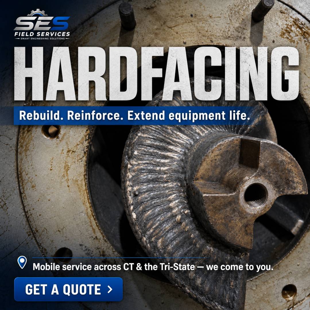 SES Field Services hardfacing promotion — rebuild, reinforce, extend equipment life